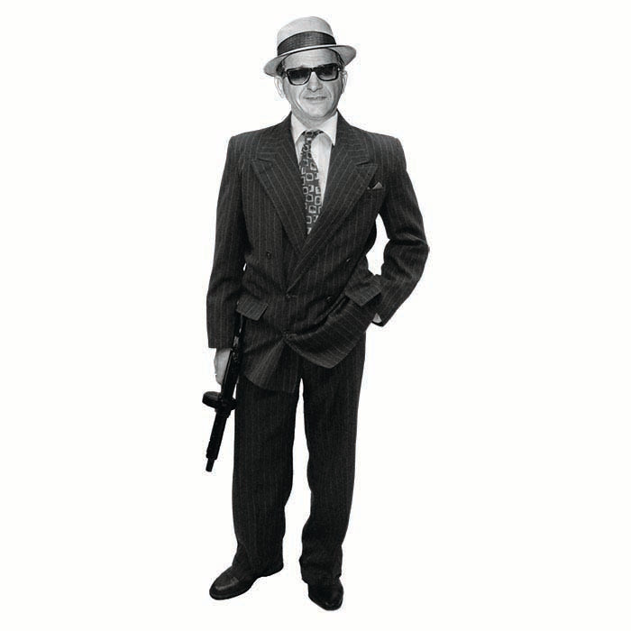 Sam Giancana With Gun Cardboard Cutout