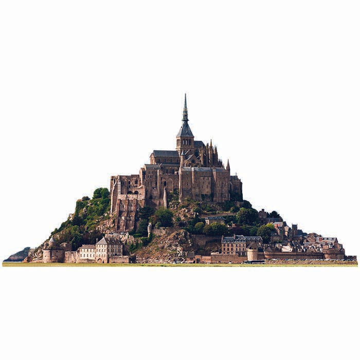 Mont St Michel Haunted Cardboard Cutout