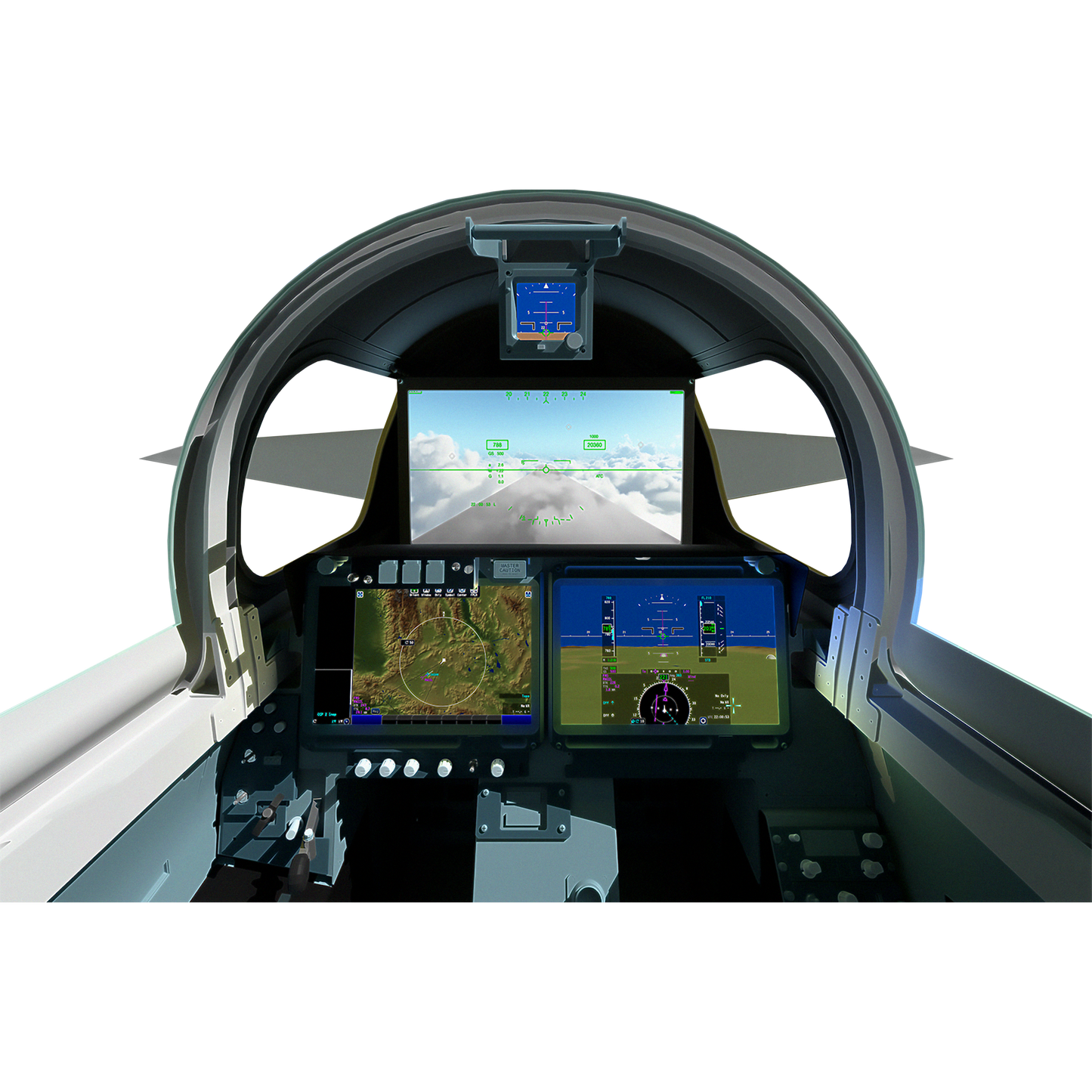 Lockheed Martin X-59 QueSST Quiet SuperSonic Jet Aircraft Cockpit Cardboard Cutout