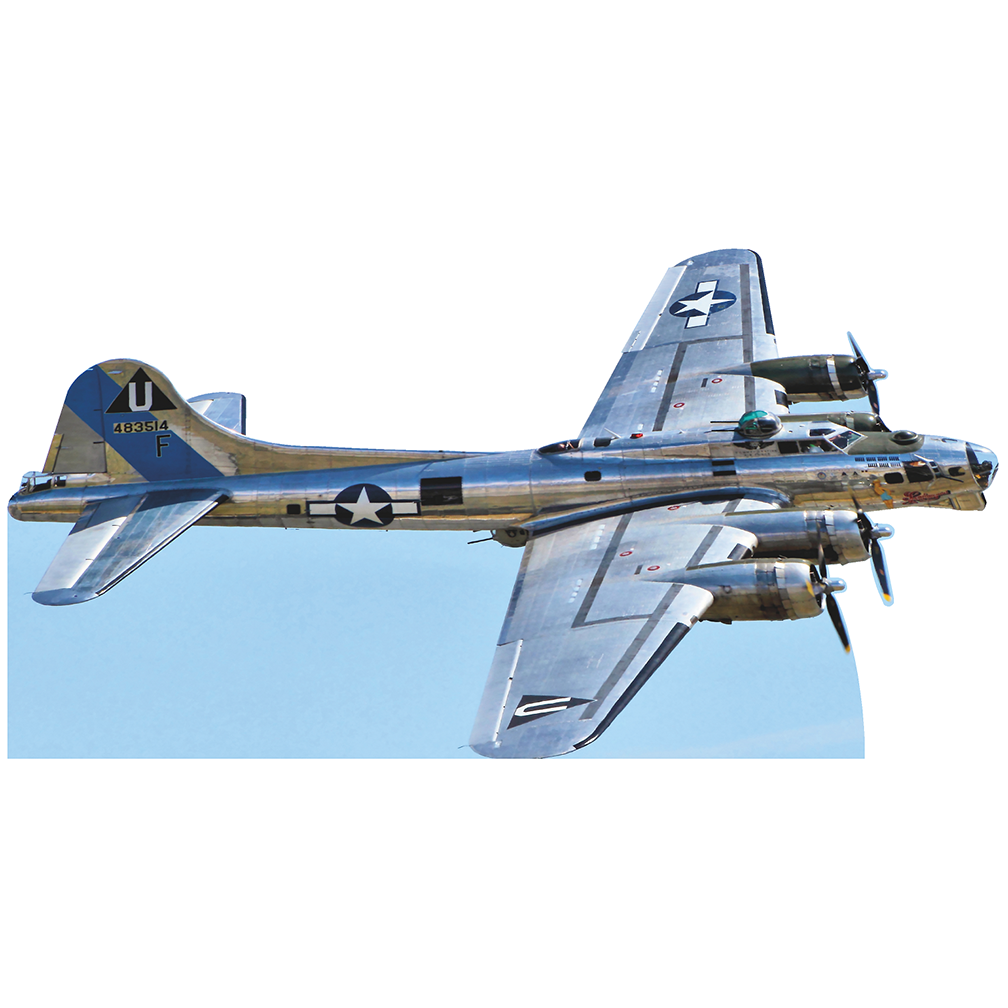Boeing B-17 Flying Fortress Heavy Bomber Airplane Cardboard Cutout