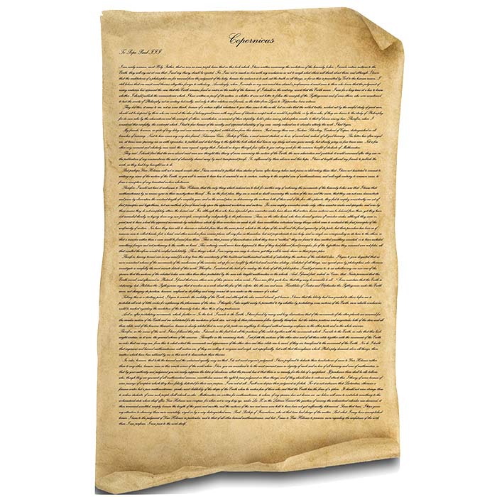 Copernicus Document Cardboard Cutout