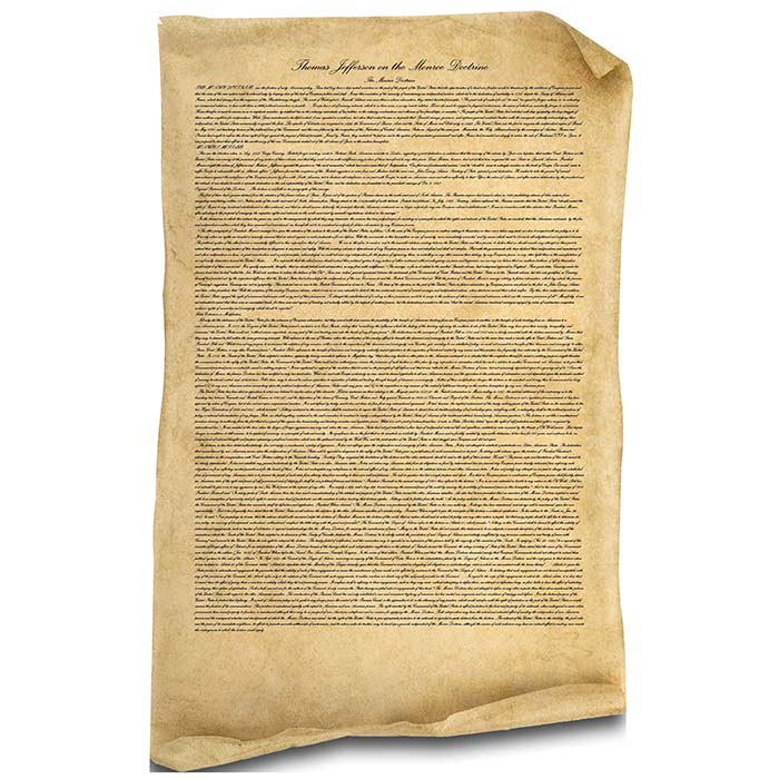 Jefferson on the Monroe Doctrine Cardboard Cutout