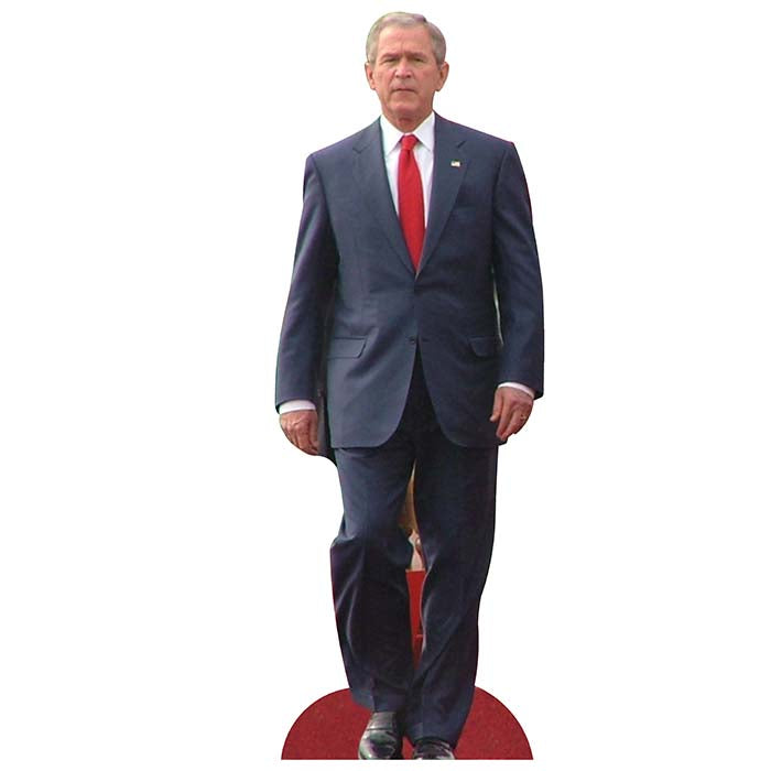 George W Bush Red Tie Cardboard Cutout