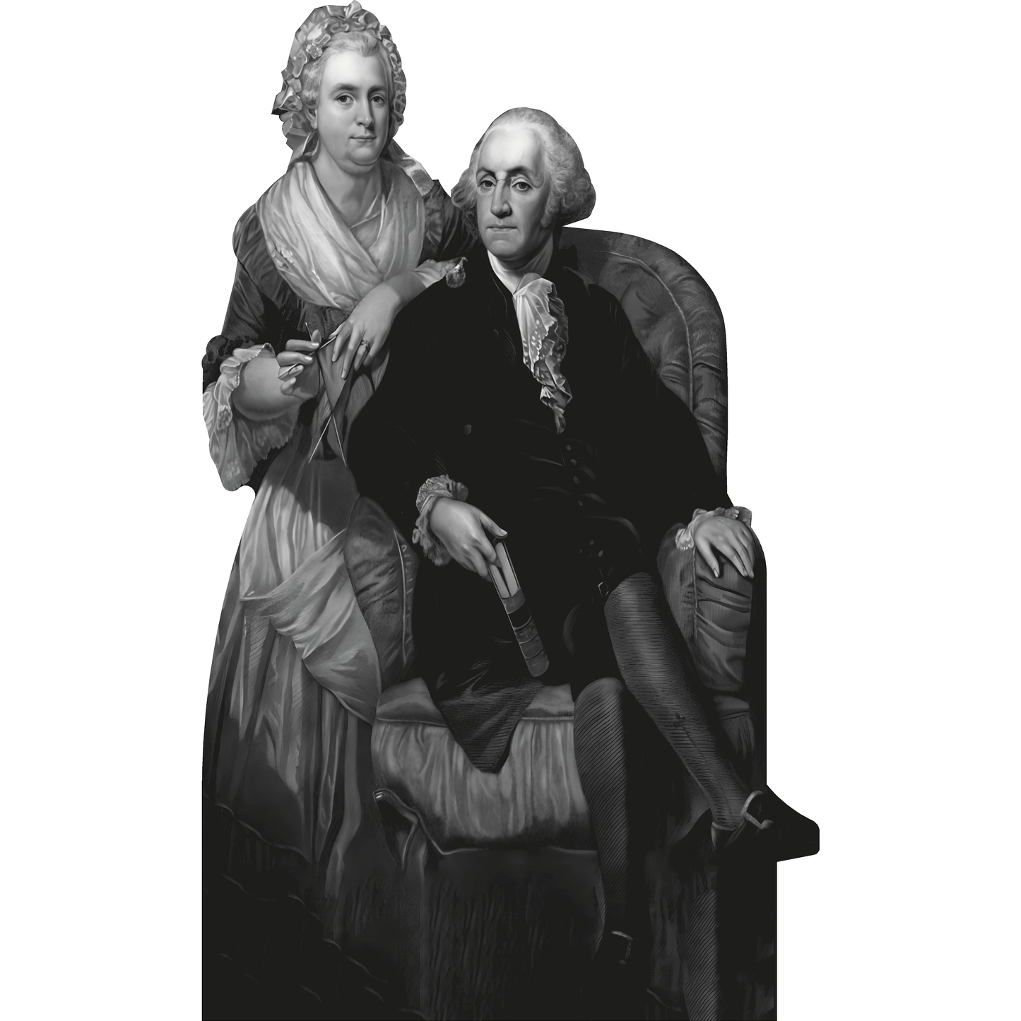 George Washington and Wife Martha First Lady Cardboard Cutout