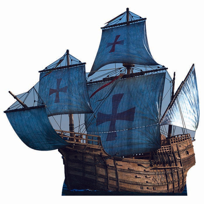 The Santa Maria Cardboard Cutout