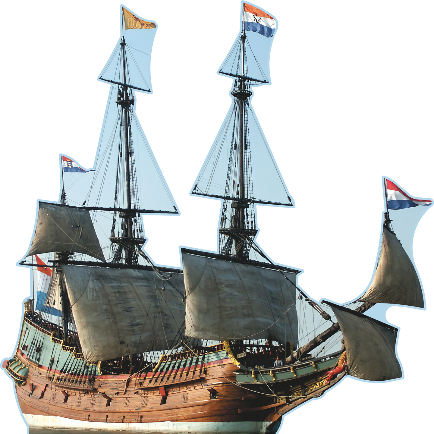 Batavia 1628 Ship Dutch East India Company Cardboard Cutout