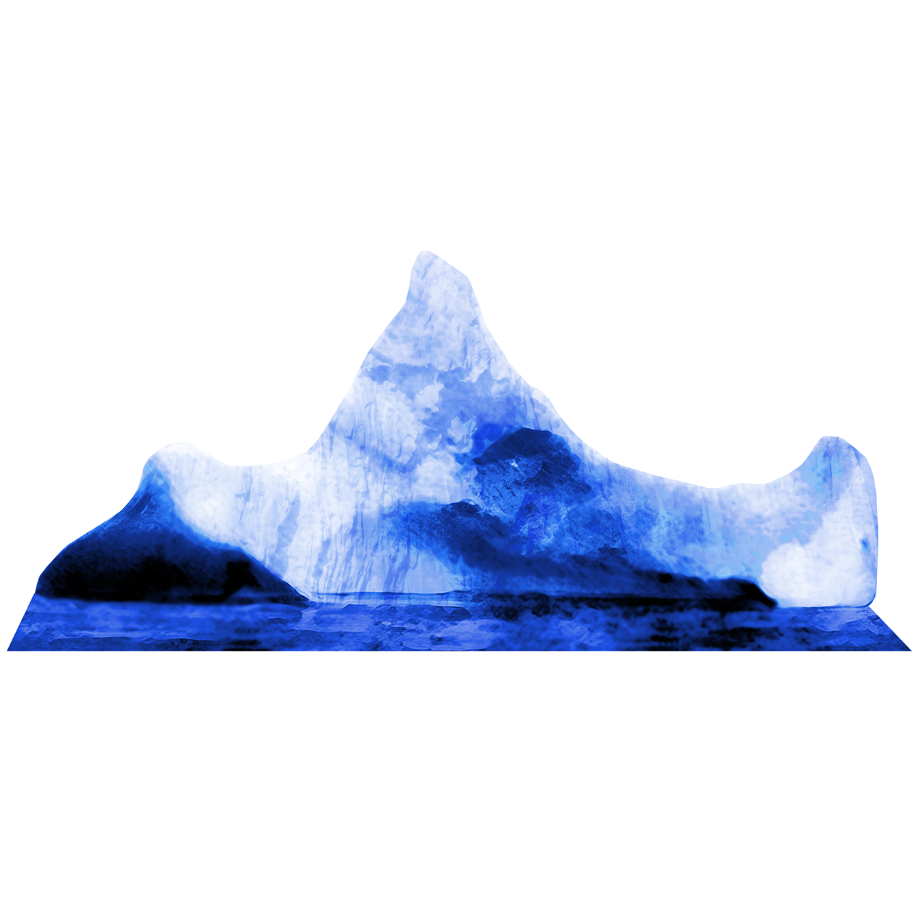 Titanic Iceberg 1912 Recolored Cardboard Cutout
