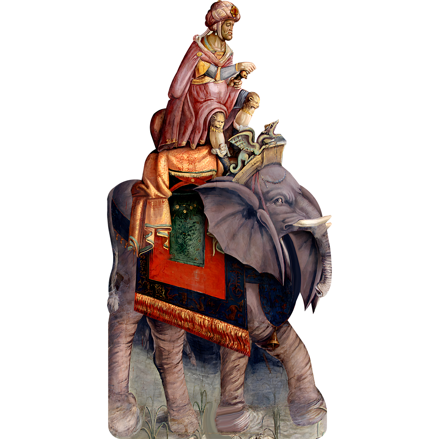 Hannibal Crossing Alps on Elephant Cardboard Cutout