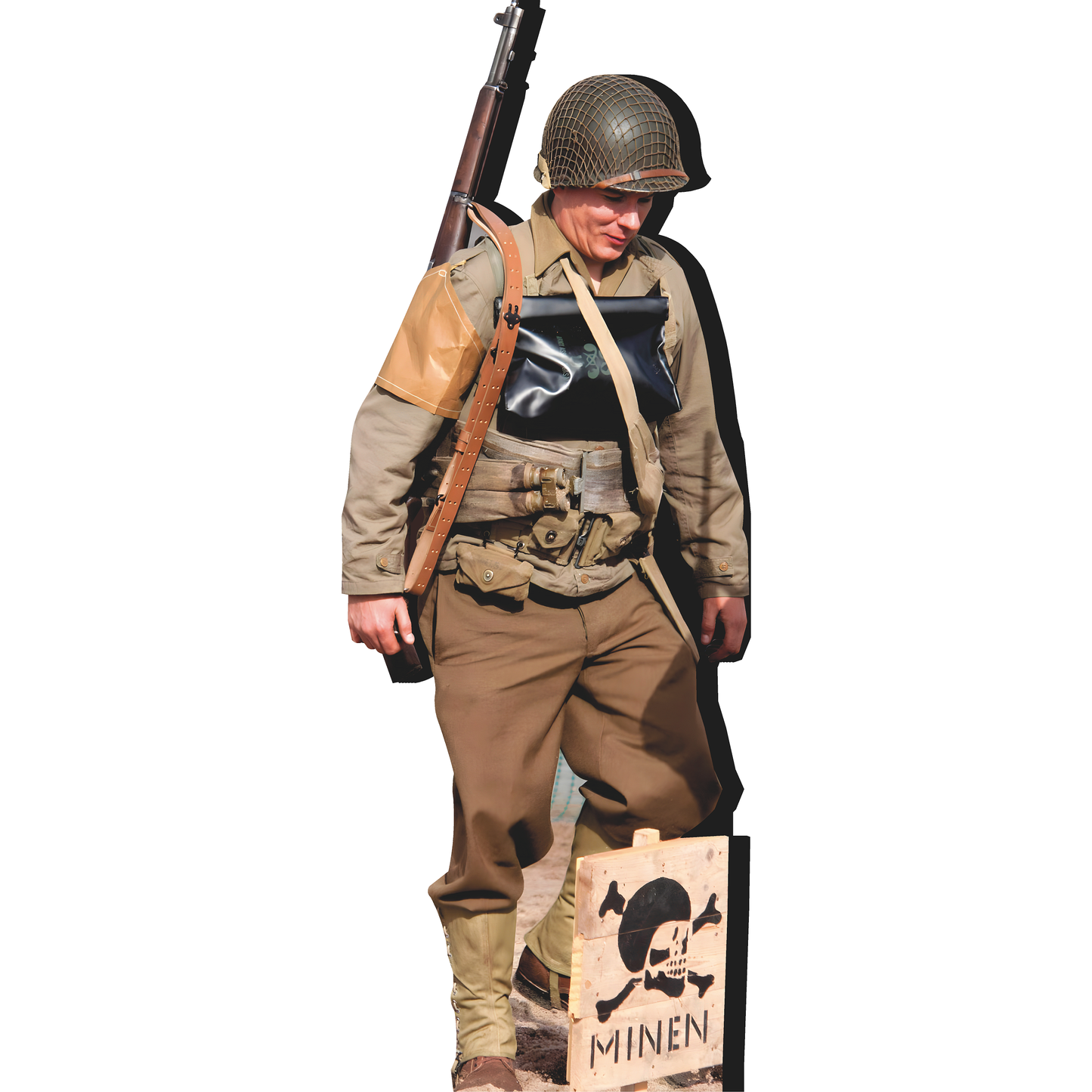 D-Day Invasion of Normandy WWII Saving Soldier Private World War II 2 Cardboard Cutout