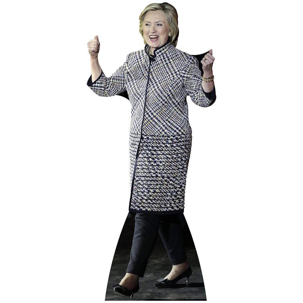 Hillary Clinton Checkered Suit Cardboard Cutout