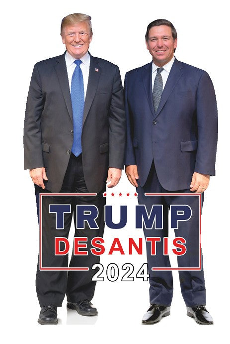 Donald Trump and Ron Desantis 2024 Cardboard Cutout