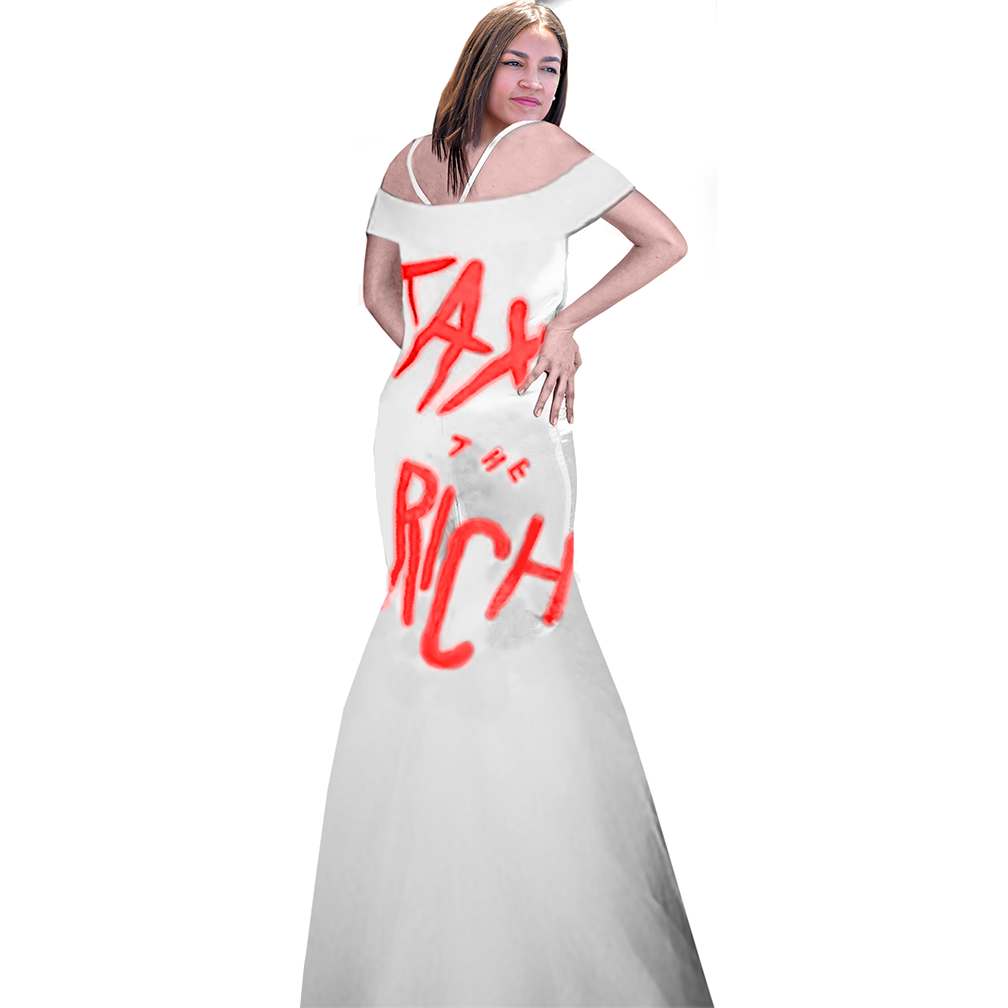 AOC Tax The Rich Cardboard Cutout