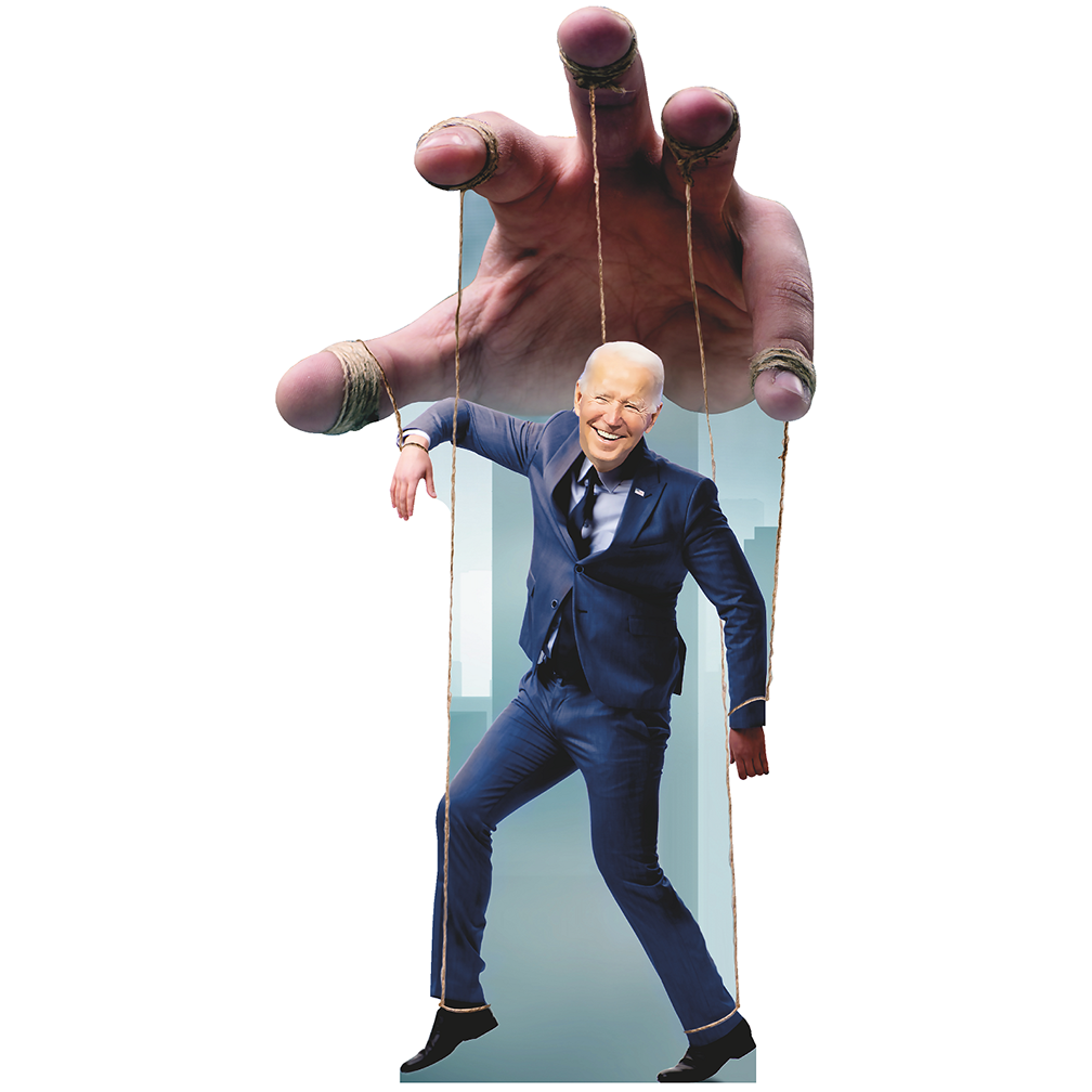 President Joe Biden Puppet Cardboard Cutout