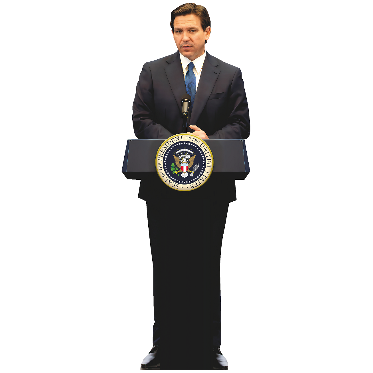 Ron DeSantis Podium Presidential Seal Podium Cardboard Cutout