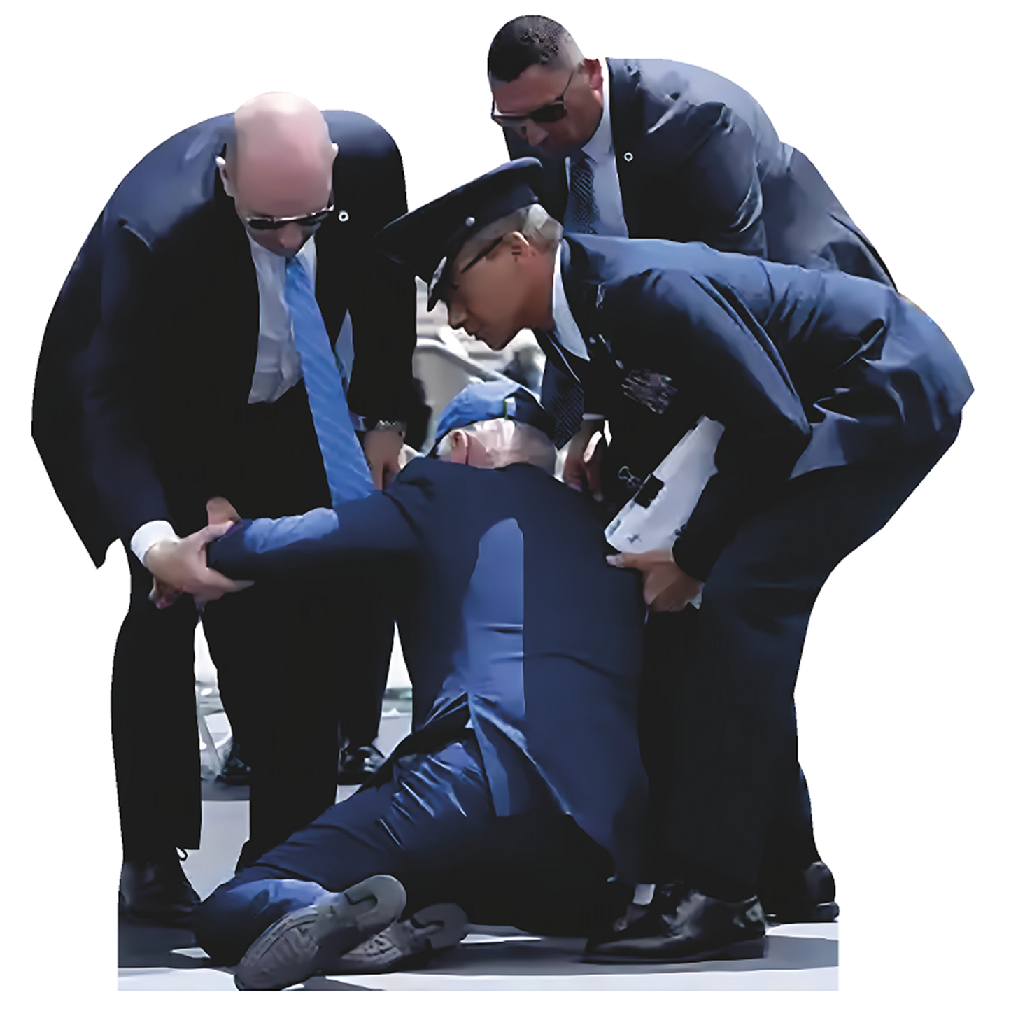 Joe Biden Falls Air Force Academy Cardboard Cutout