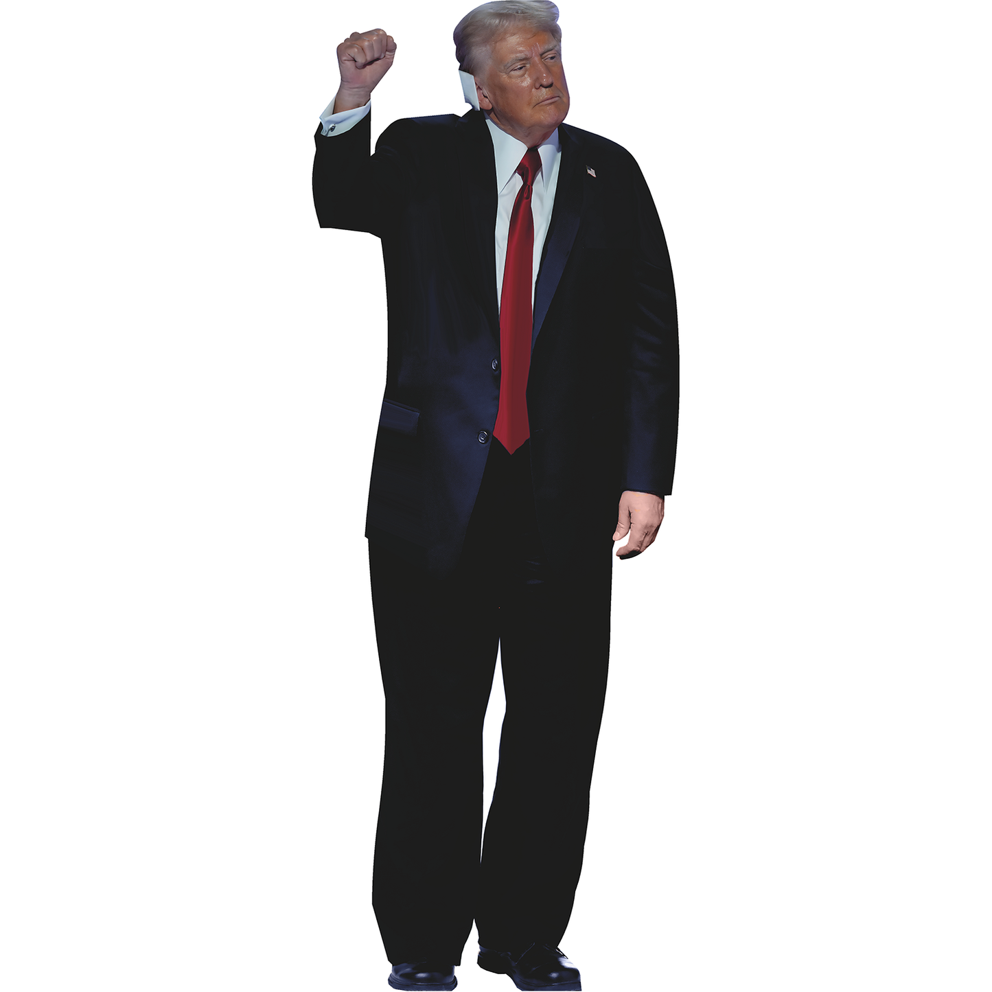 Donald Trump Ear Bandage Cardboard Cutout