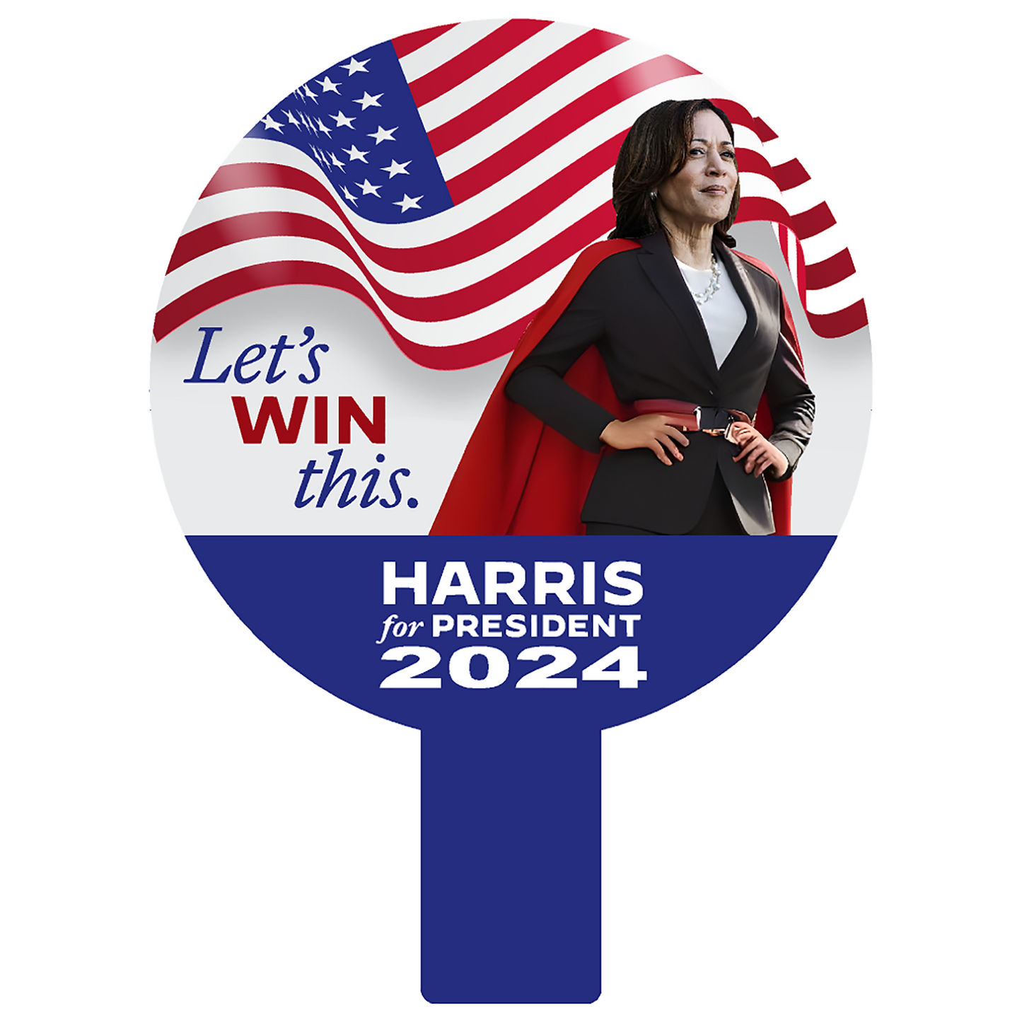 Kamala Harris For President 16in Cardboard Cutout Sign