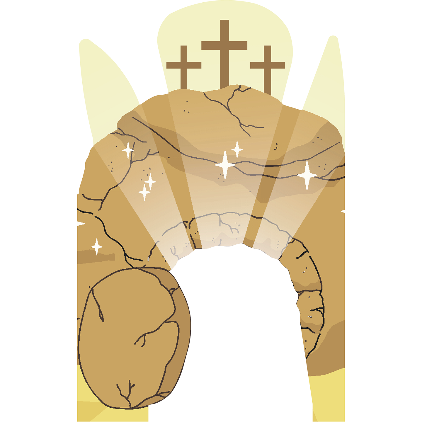 Easter Sunday Jesus Christ Resurrection Scene Stand In Cutout