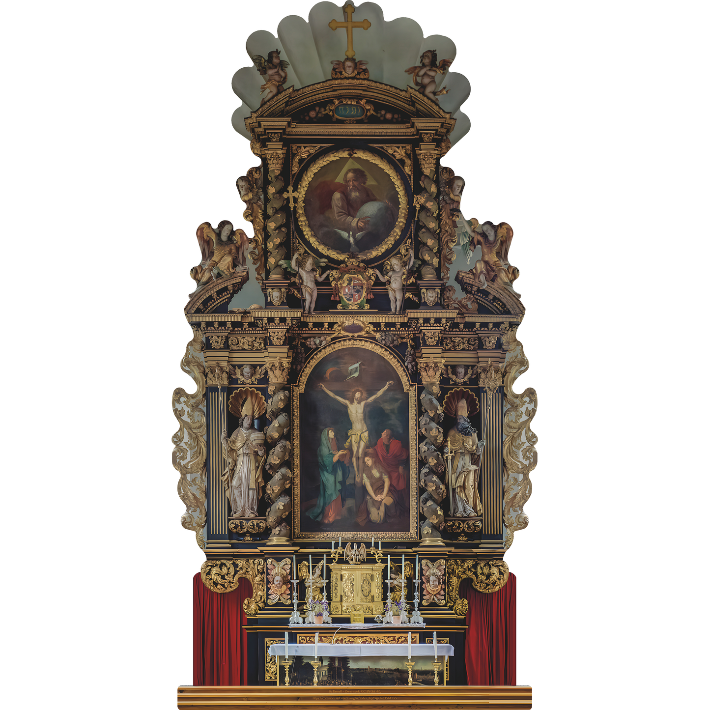 Historic Altar of the Sanctuary of Saint Salvator in Ecksberg Cardboard Cutout