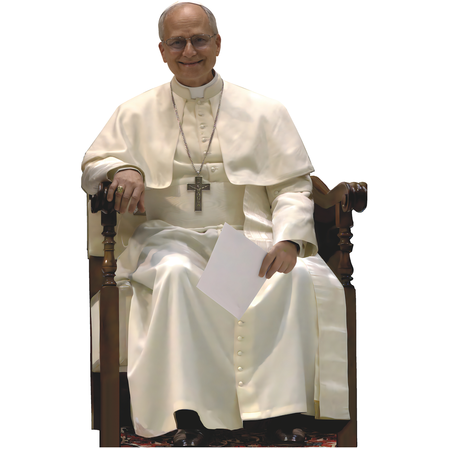Pope Leo XIV Sitting Chair Cardboard Cutout