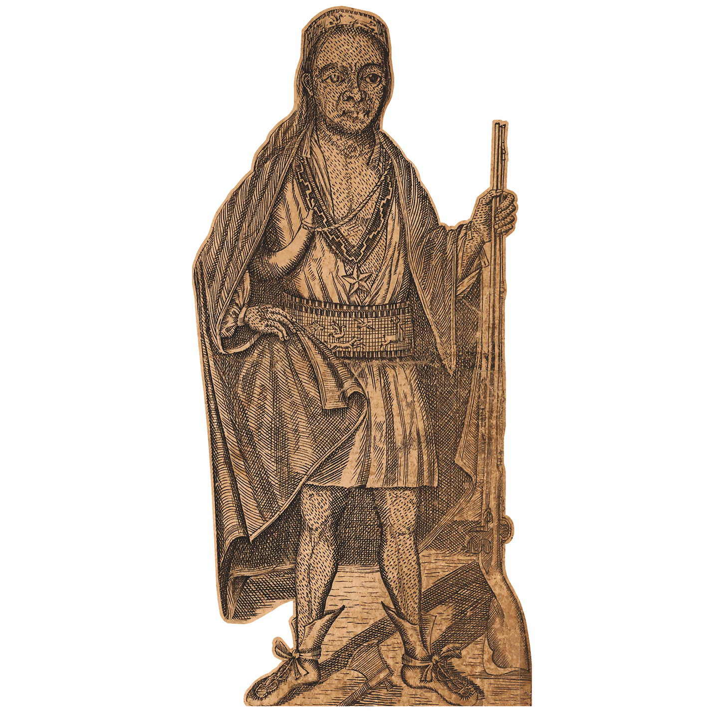 King Philip Metacom Pometacom Chief Cardboard Cutout