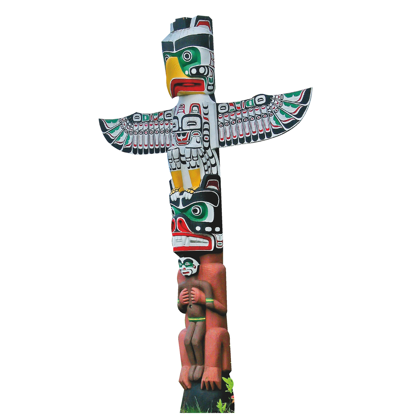 Thunderbird House Totem Pole Cardboard Cutout