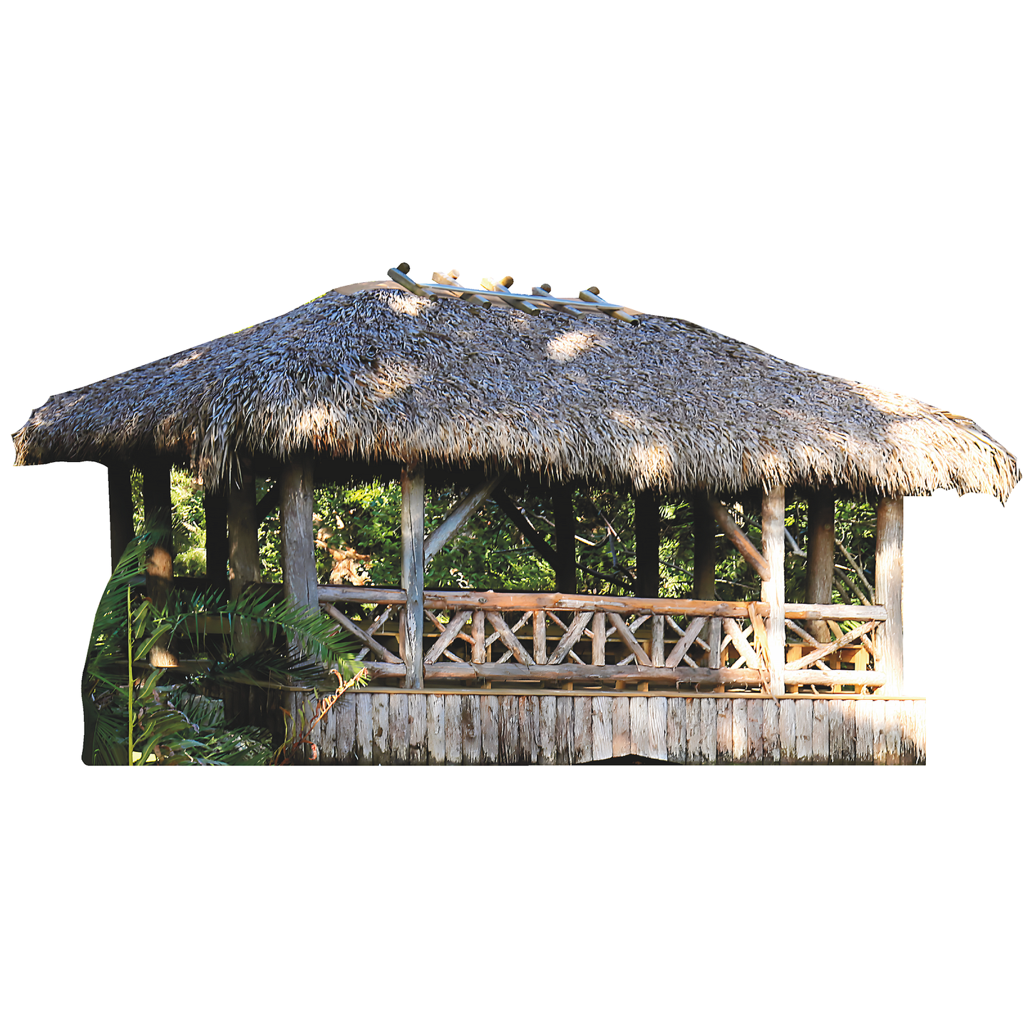 Florida Tribal Tropical Chikee Florida Shelter Roof Hut Cardboard Cutout