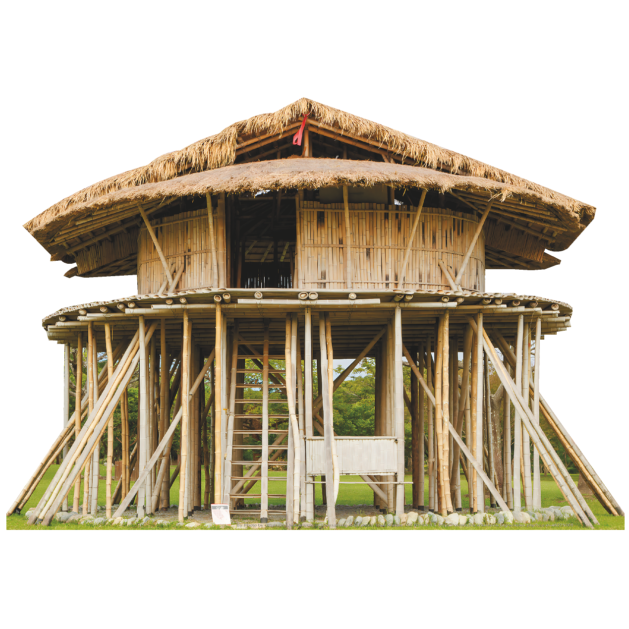 Taiwan Aboriginal Indigenous Tribe Stilt House Cardboard Cutout