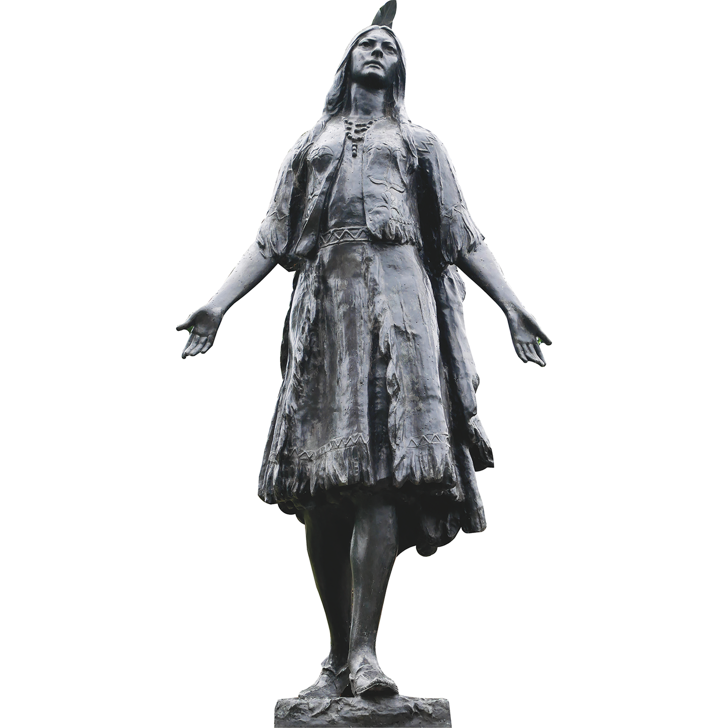 Pocahontas Statue Gravesend United Kingdom Cardboard Cutout