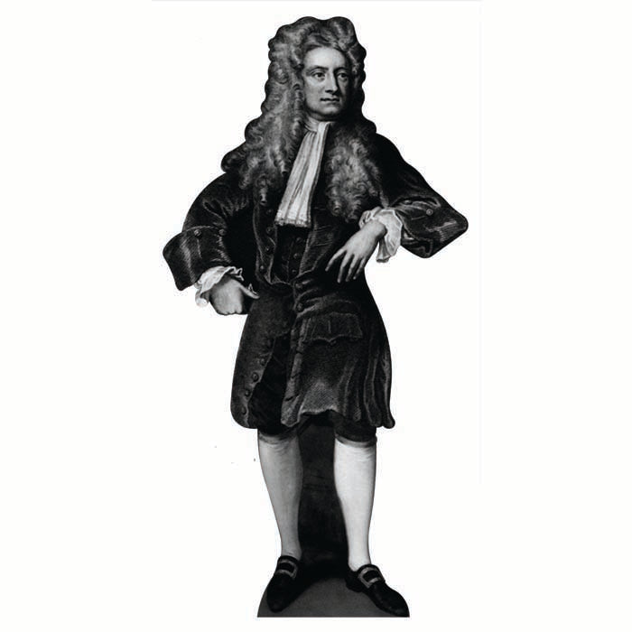 Isaac Newton Cardboard Cutout