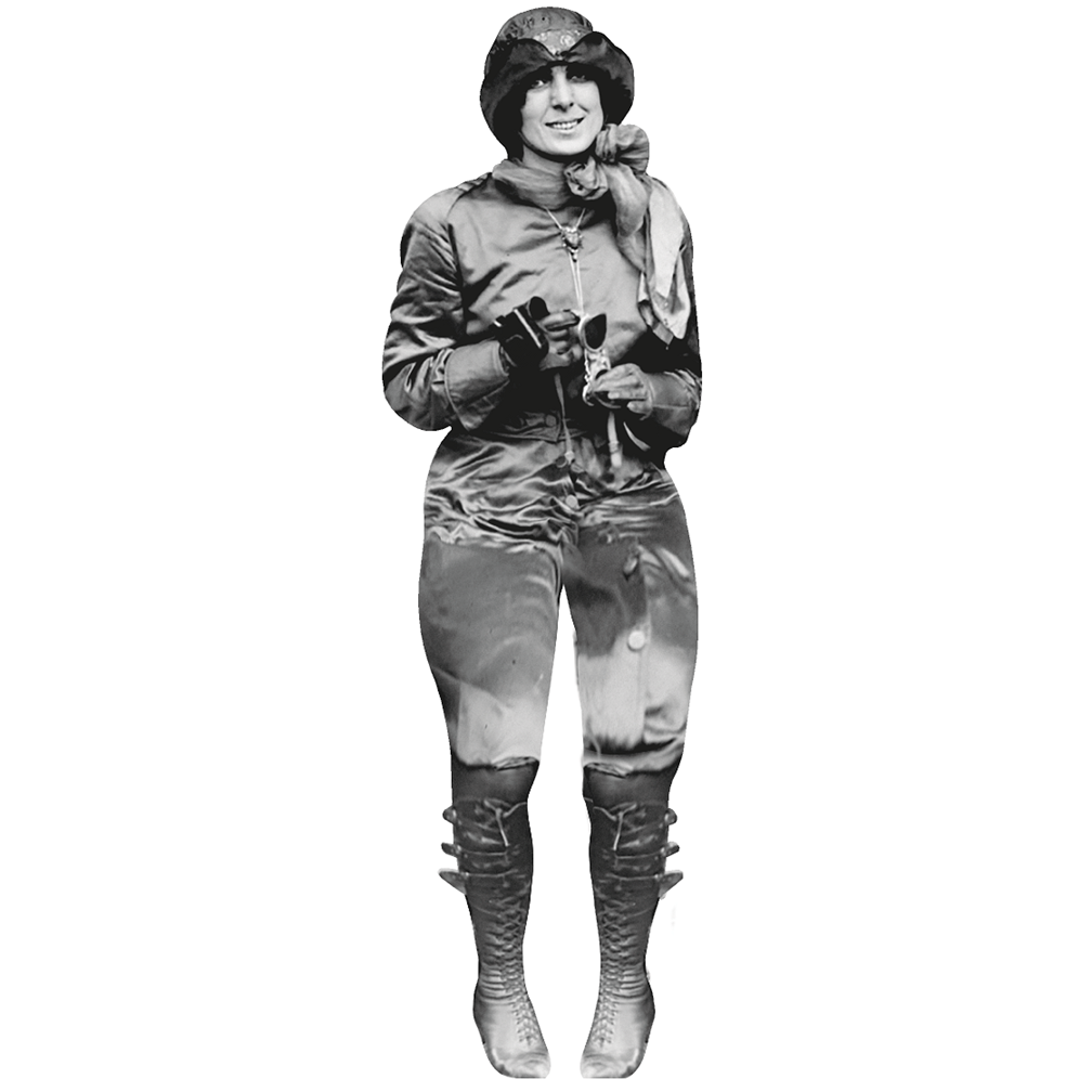 Harriet Quimby April 16 1912 Aviator Cardboard Cutout