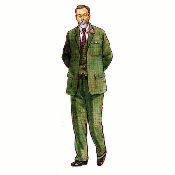 King George V Illustration Cardboard Cutout