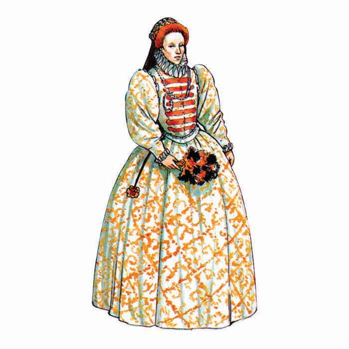 Queen Elizabeth I Illustration Cardboard Cutout