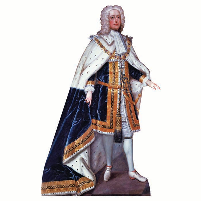 King George II Cardboard Cutout