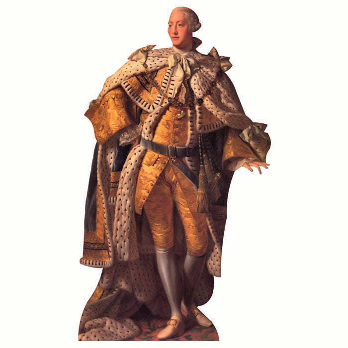 King George III Painting Cardboard Cutout