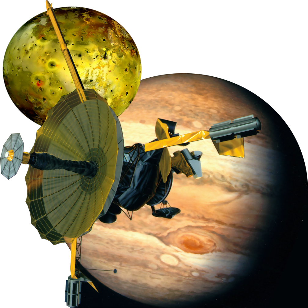 Galileo Space Probe Jupiter Io Moon Flyby Cardboard Cutout
