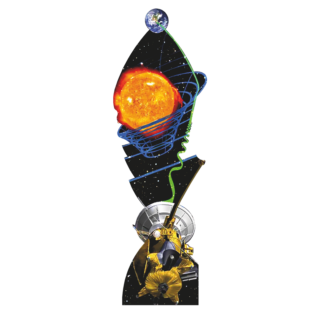 Cassini Space Probe Relativity Cardboard Cutout