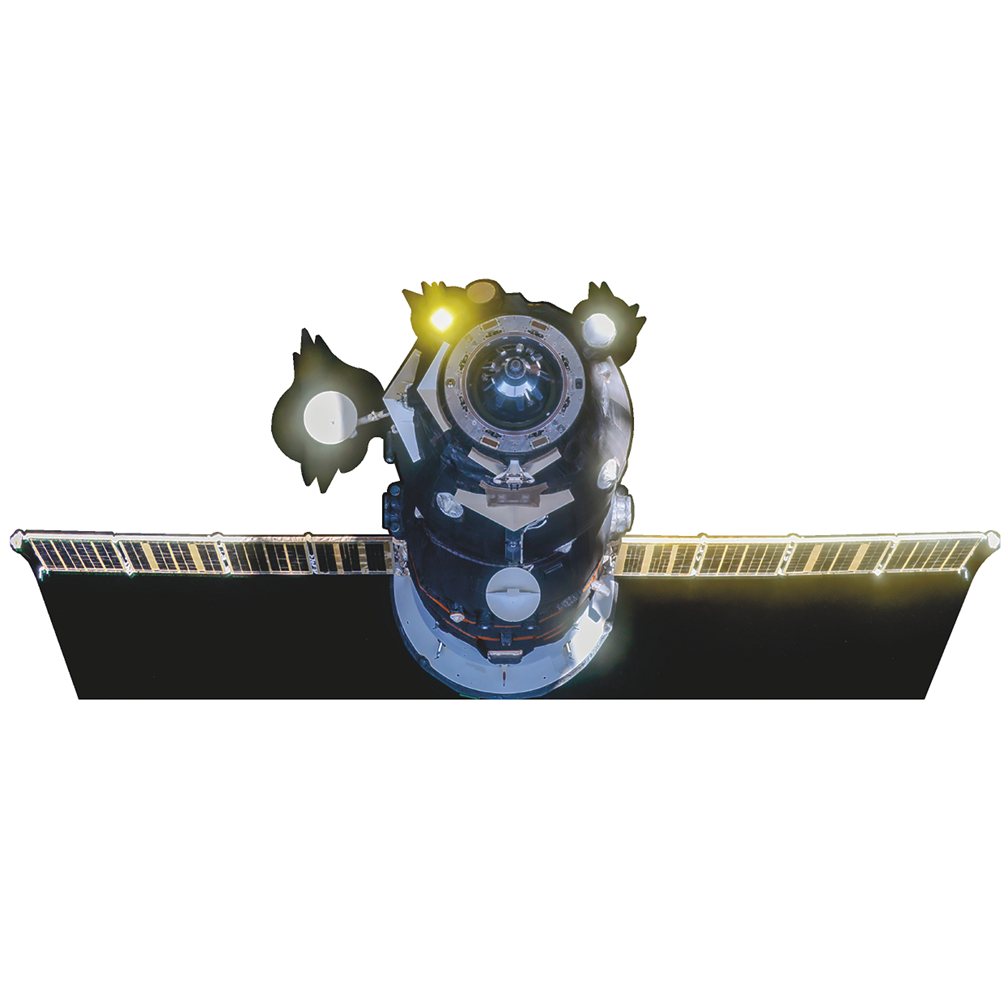 Russian Progress 75 Cargo Spacecraft Cardboard Cutout