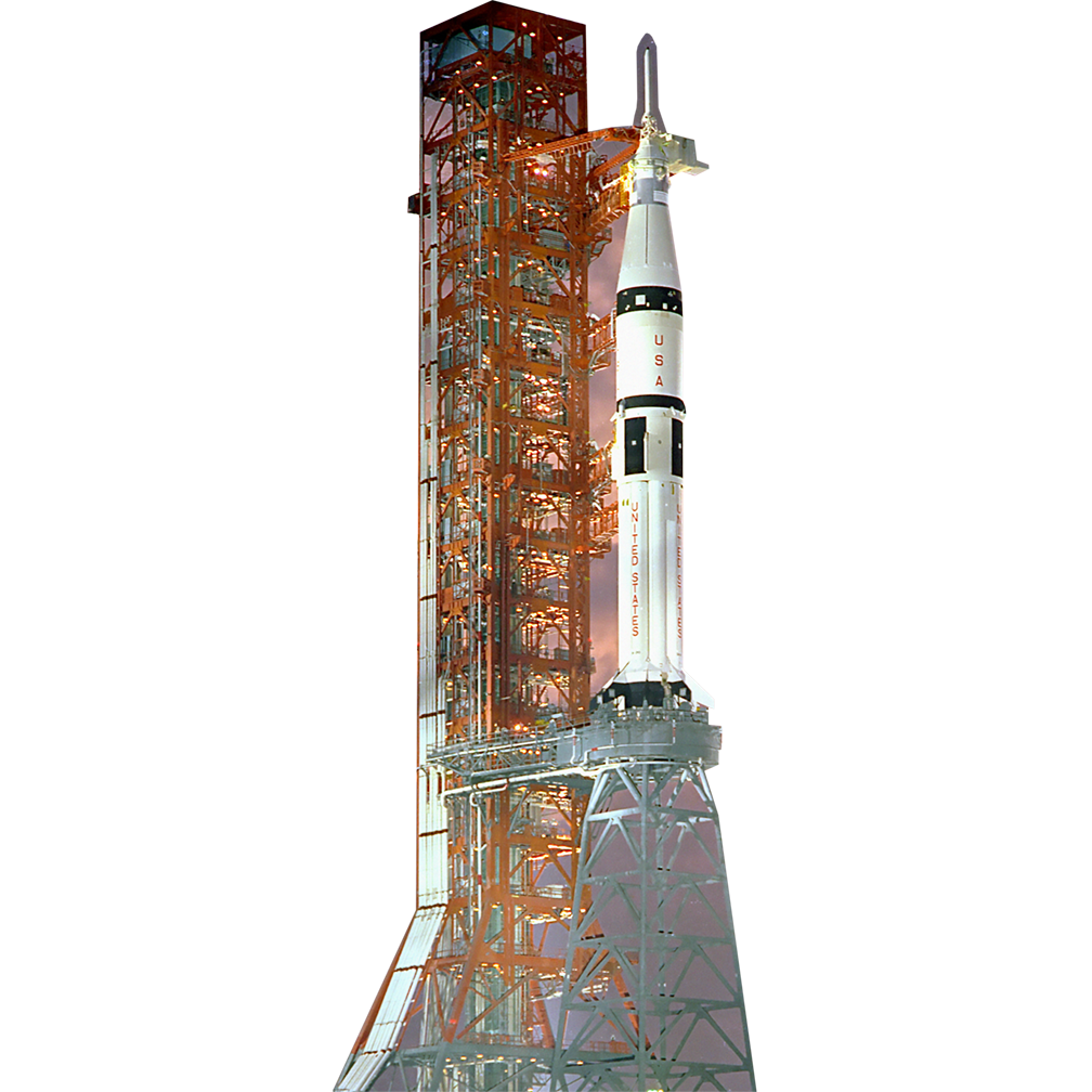 Saturn 1B IB Space Rocket Apollo Cardboard Cutout