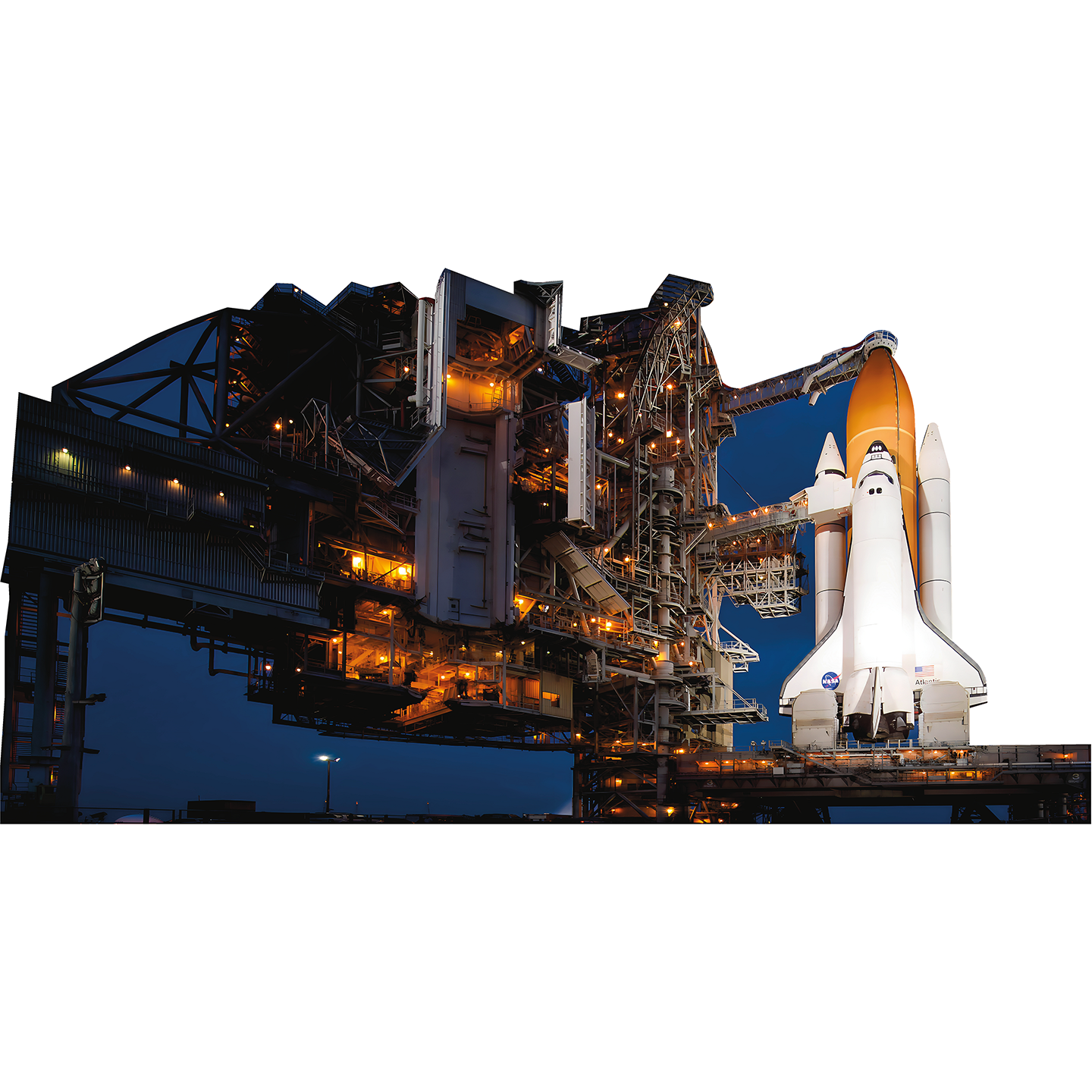 NASA Launch Pad 39A Atlantis Space Shuttle Cardboard Cutout