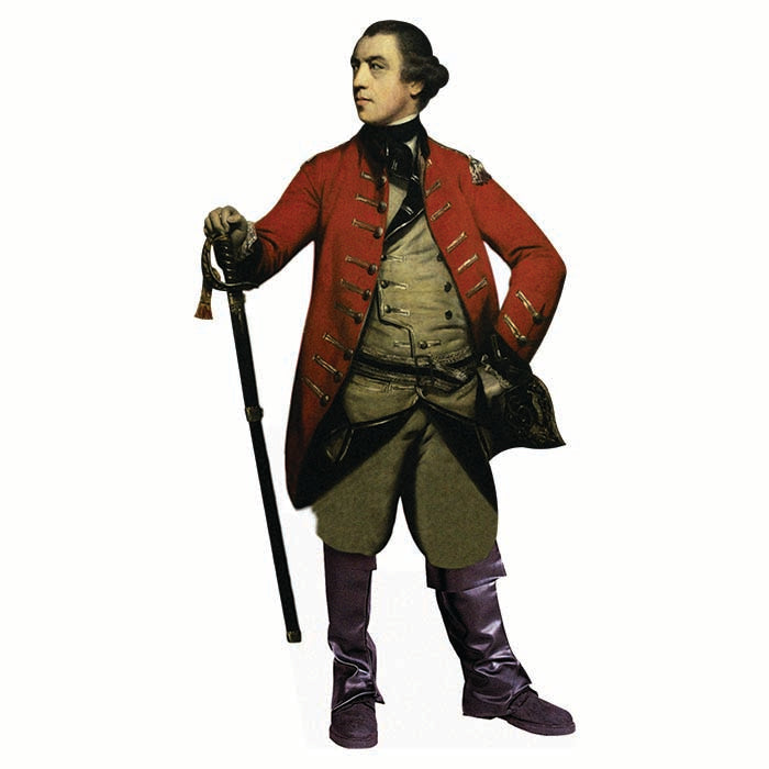 General John Burgoyne Cardboard Cutout