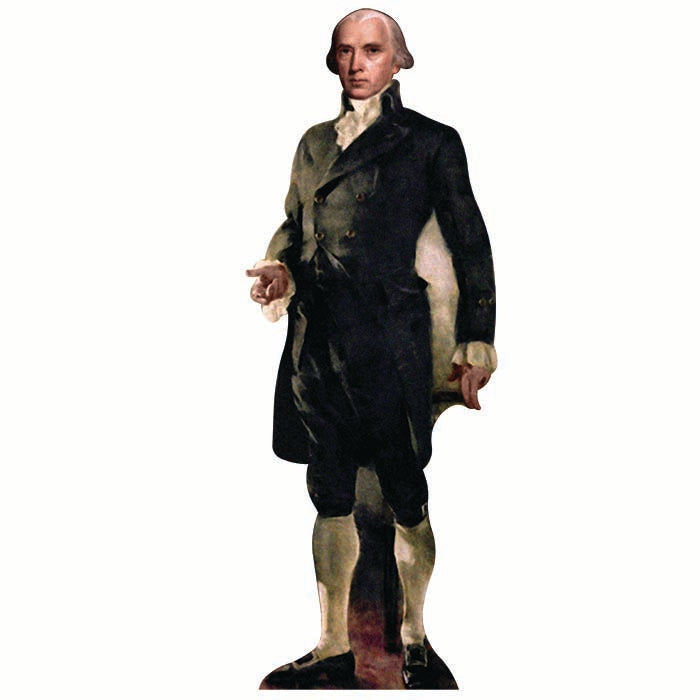 James Madison Green Suit Cardboard Cutout