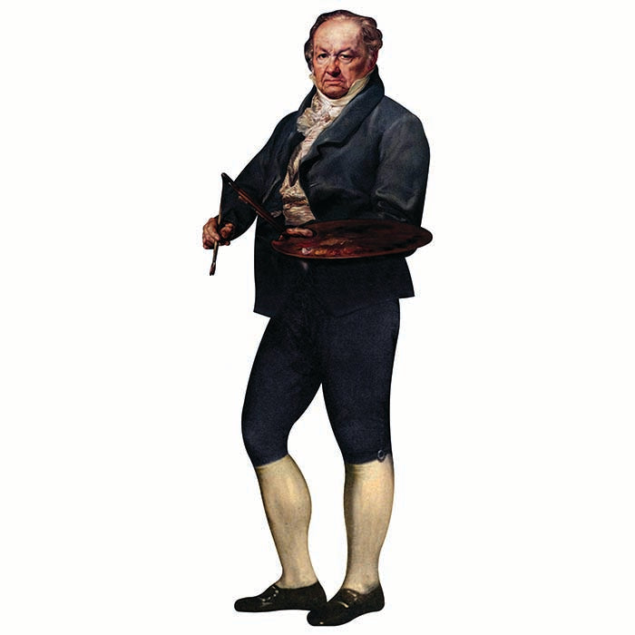 Painter Francisco Goya Cardboard Cutout