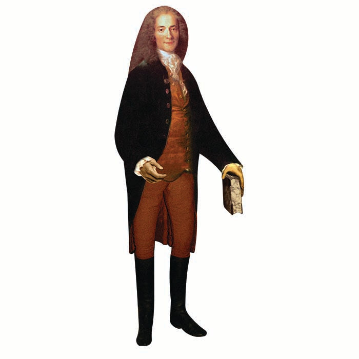 Voltaire Cardboard Cutout
