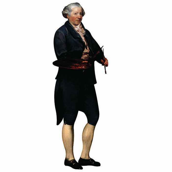 Sir Joshua Reynolds Cardboard Cutout