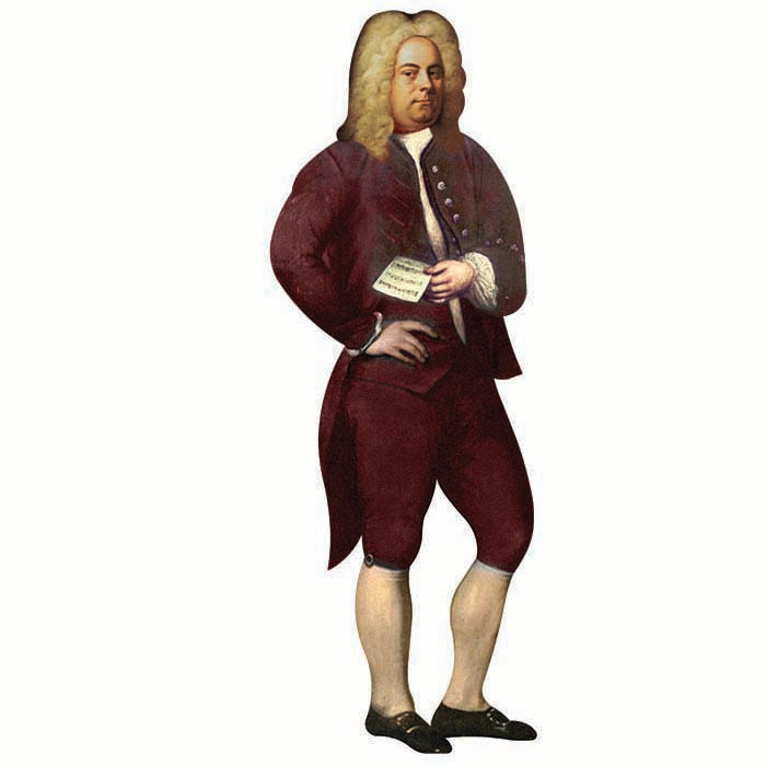 George Frideric Handel Cardboard Cutout