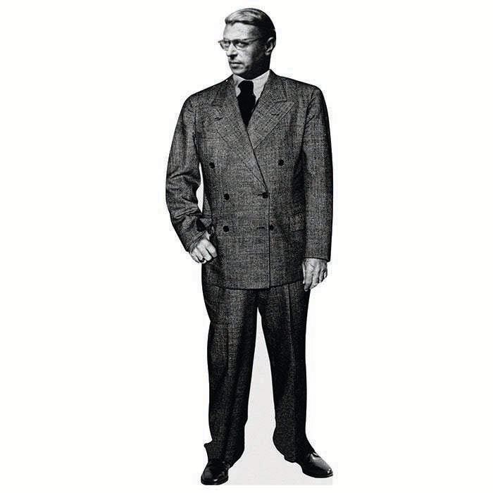 Jean-Paul Sartre Cardboard Cutout