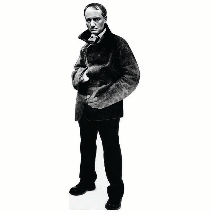 Charles Baudelaire Cardboard Cutout