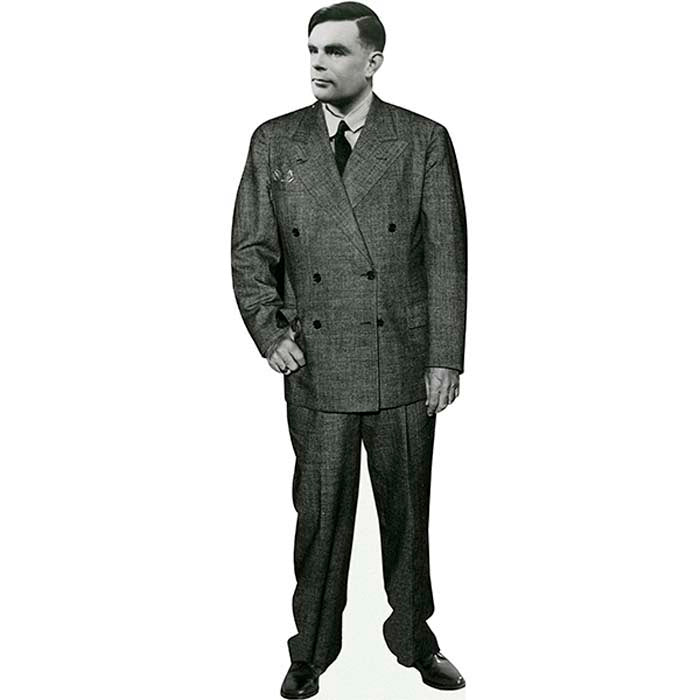 Alan Turing Cardboard Cutout