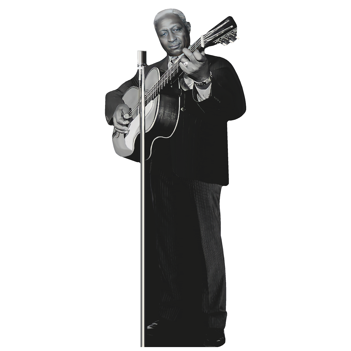 Lead Belly Folk Blues Musician Guitar Cardboard Cutout